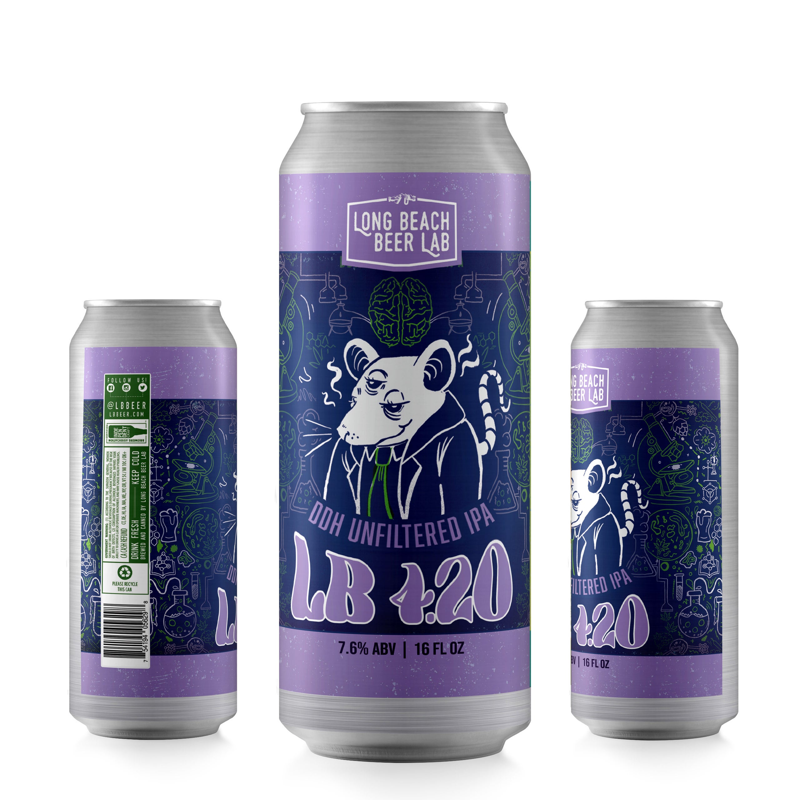 West Coast Hazy IPA with Galaxy hops Long Beach Beer Lab